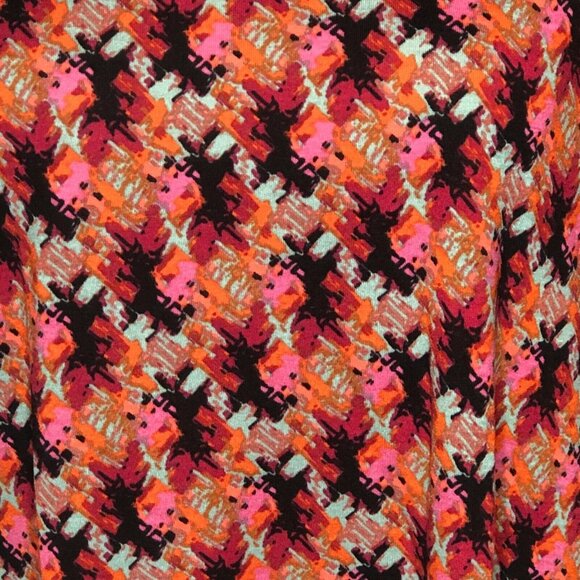 LuLaRoe RETIRED Irma Women's XS Multicolored Abstract Mid-Length Sleeves NWT - Picture 4 of 10